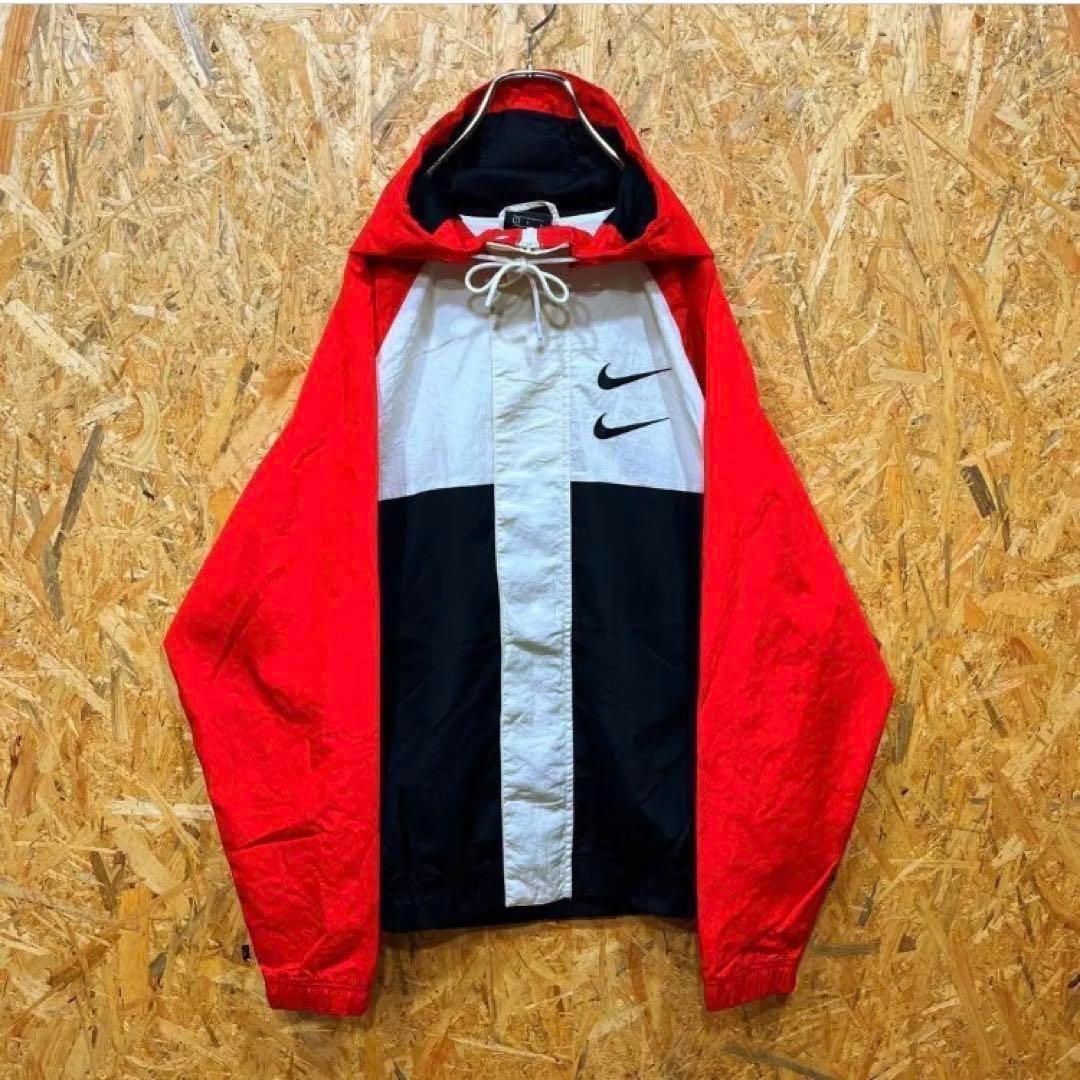 送料無料 ナイキ 刺繍ロゴ レアカラー ゆるだぼ00s ナイロンジャケット