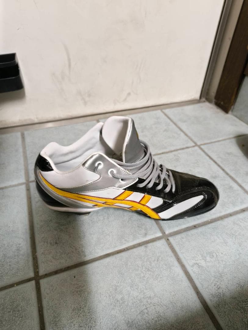 アシックス 野球 オーダースパイク 金具 28.5cm W ワイド 使用1回