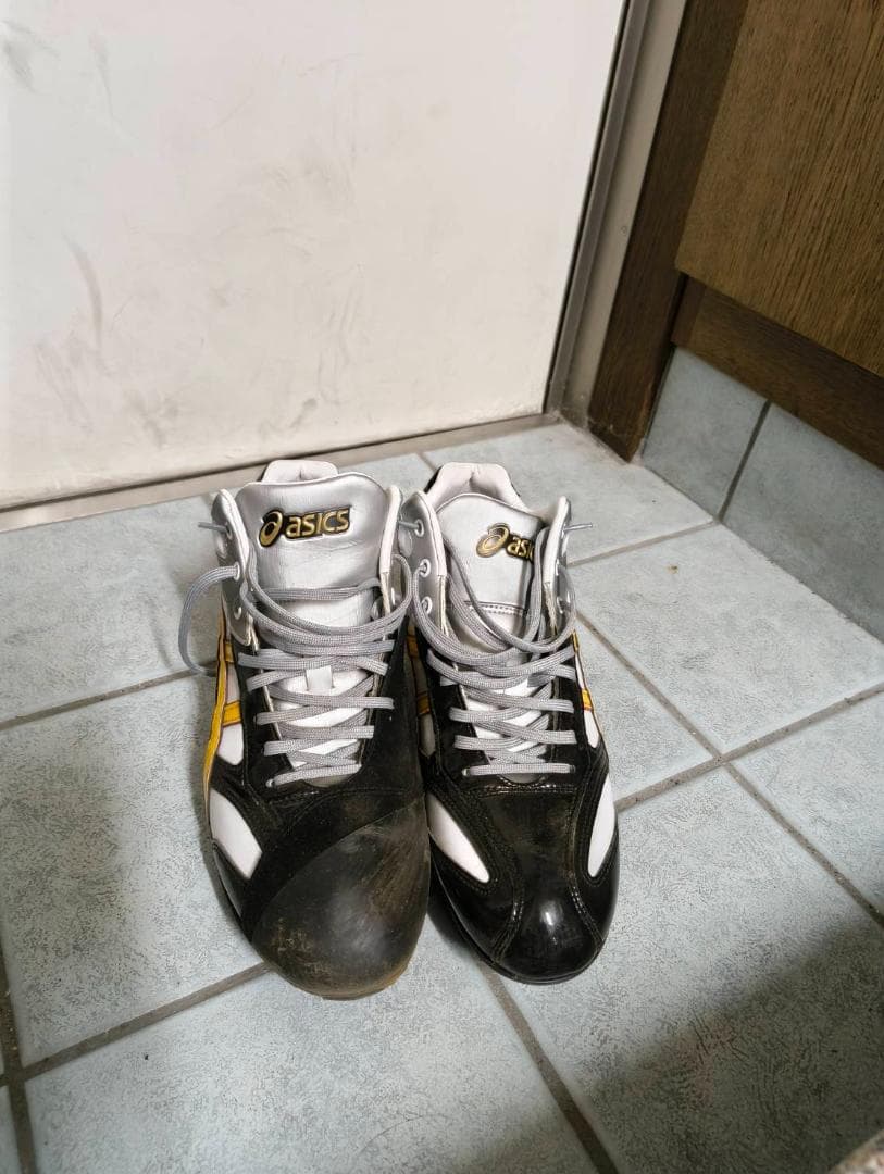 アシックス 野球 オーダースパイク 金具 28.5cm W ワイド 使用1回