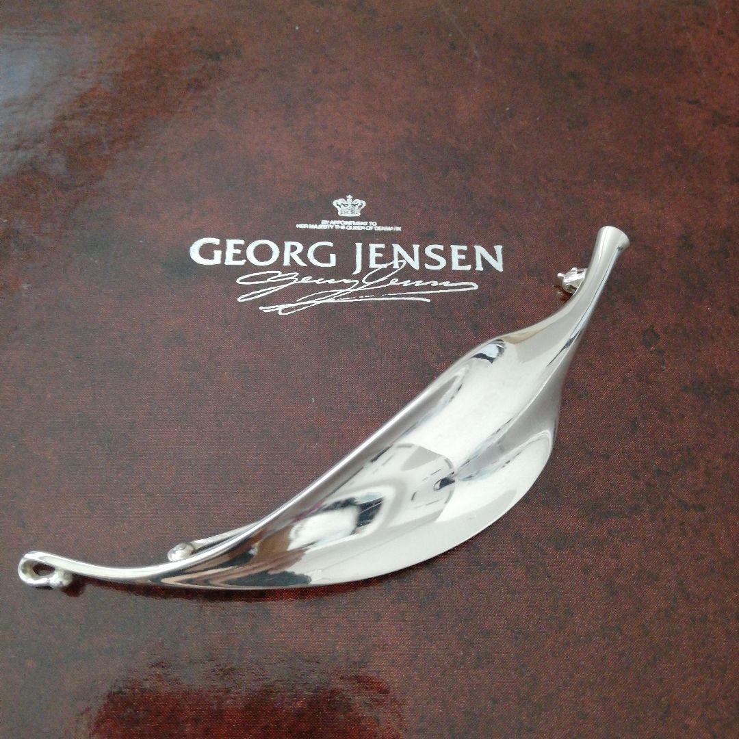 美品ジョージジェンセン プリュム羽 リーフ ブローチ 391 TORUN - メルカリ