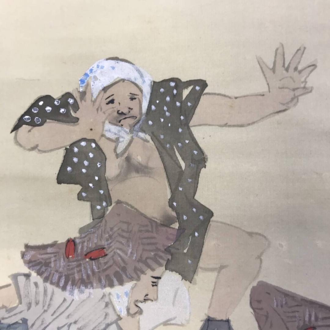 栗渓/盆踊り図/金魚図/双幅/夏の掛軸/掛軸☆宝船☆AH-766 - メルカリ