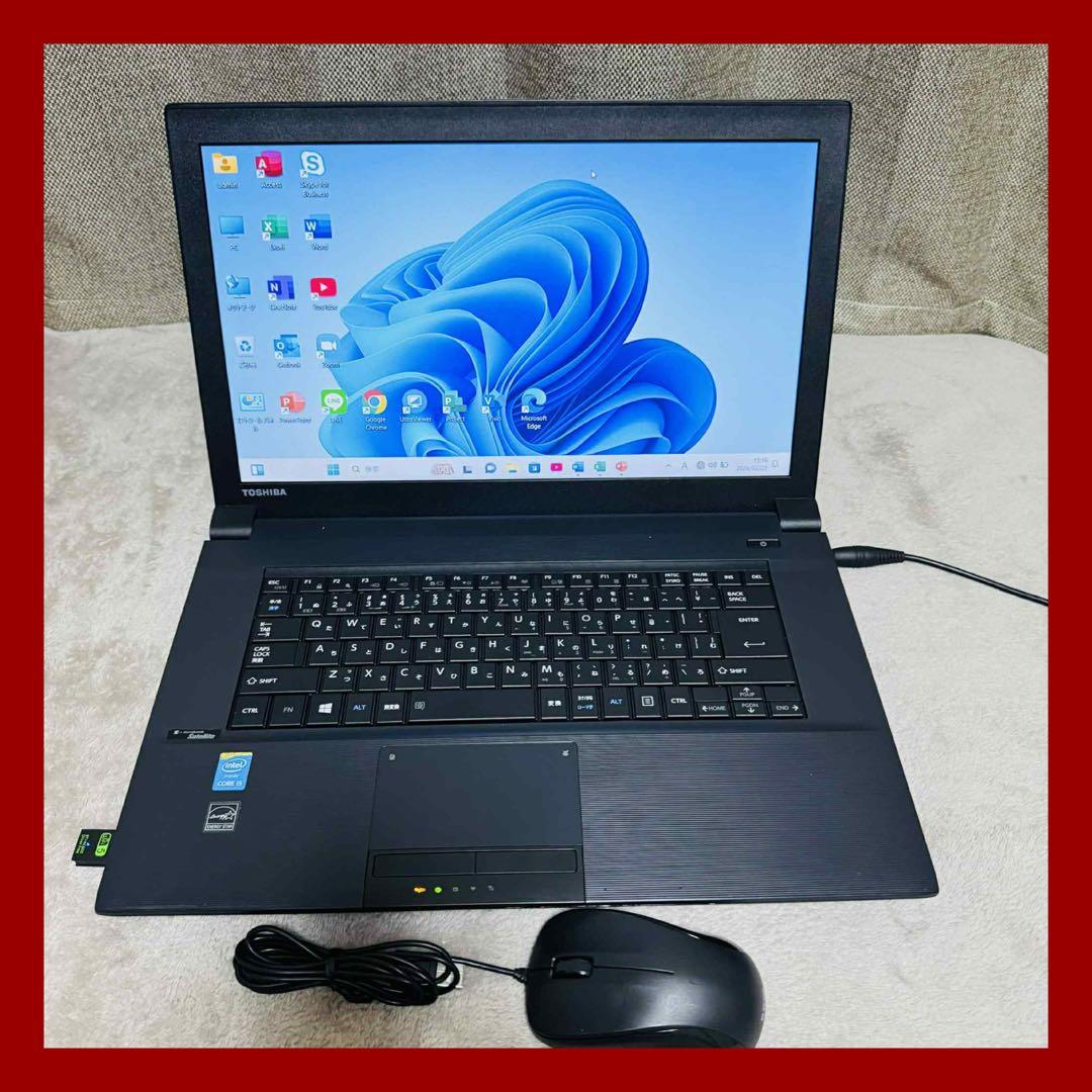 S287 TOSHIBAノートパソコンi5メモリ8G高速SSDサクサクWin11 - メルカリ
