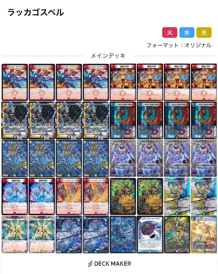 ラッカゴスペル デッキ 追加パーツ有り 3重スリーブ GRATS！ ラッカ