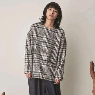 dulcamara 千鳥柄 チェックプルオーバーニットsize1 - メルカリ