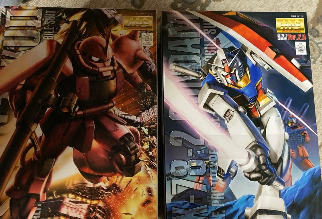 もちさん専用　MGシャアザク&ガンダム　￼ver2.0 2個セット Amazon | BANDAI SPIRITS(バンダイ スピリッツ) MG 機動戦士ガンダム