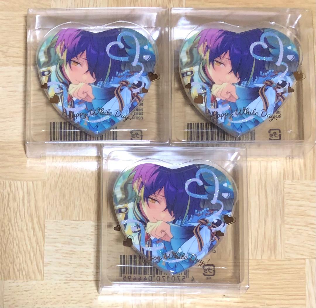 あんスタ 仙石忍 ホワイトデー ハート缶バッジ - メルカリ