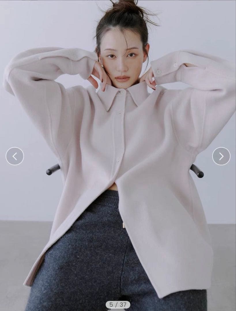 新品即発送TODAYFUL Wool Shirts Jacket ピンク36