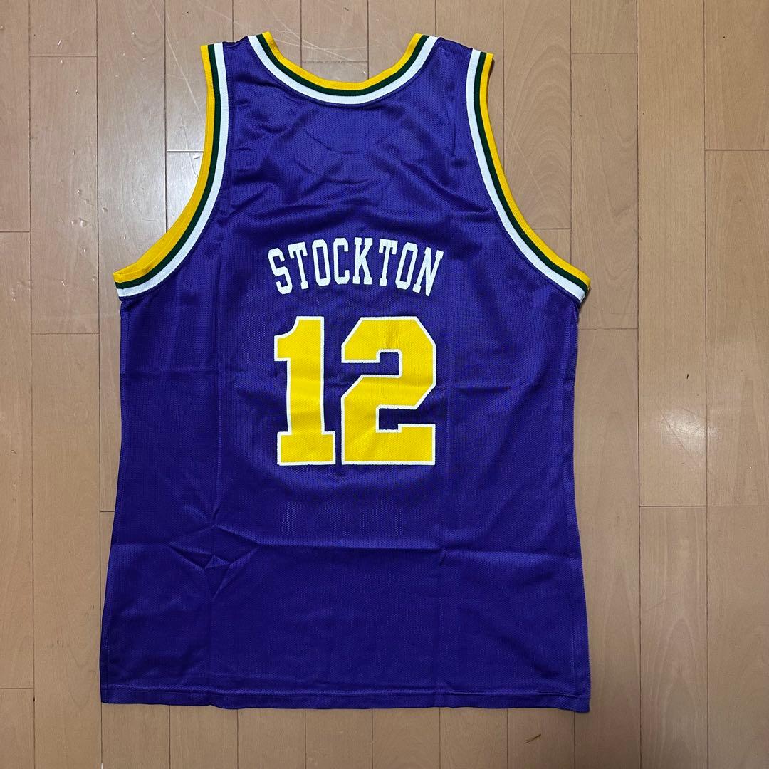 Utah Jazz ジョン・ストックトン #12 ユニフォーム 44サイズ - メルカリ
