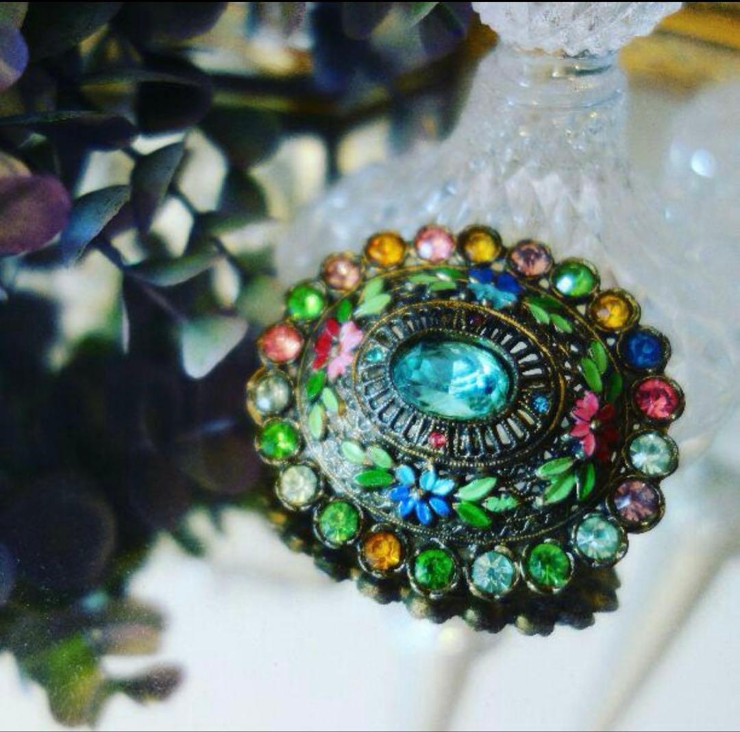 1930's レア リトルニモ アールデコのロマンティックなエナメル