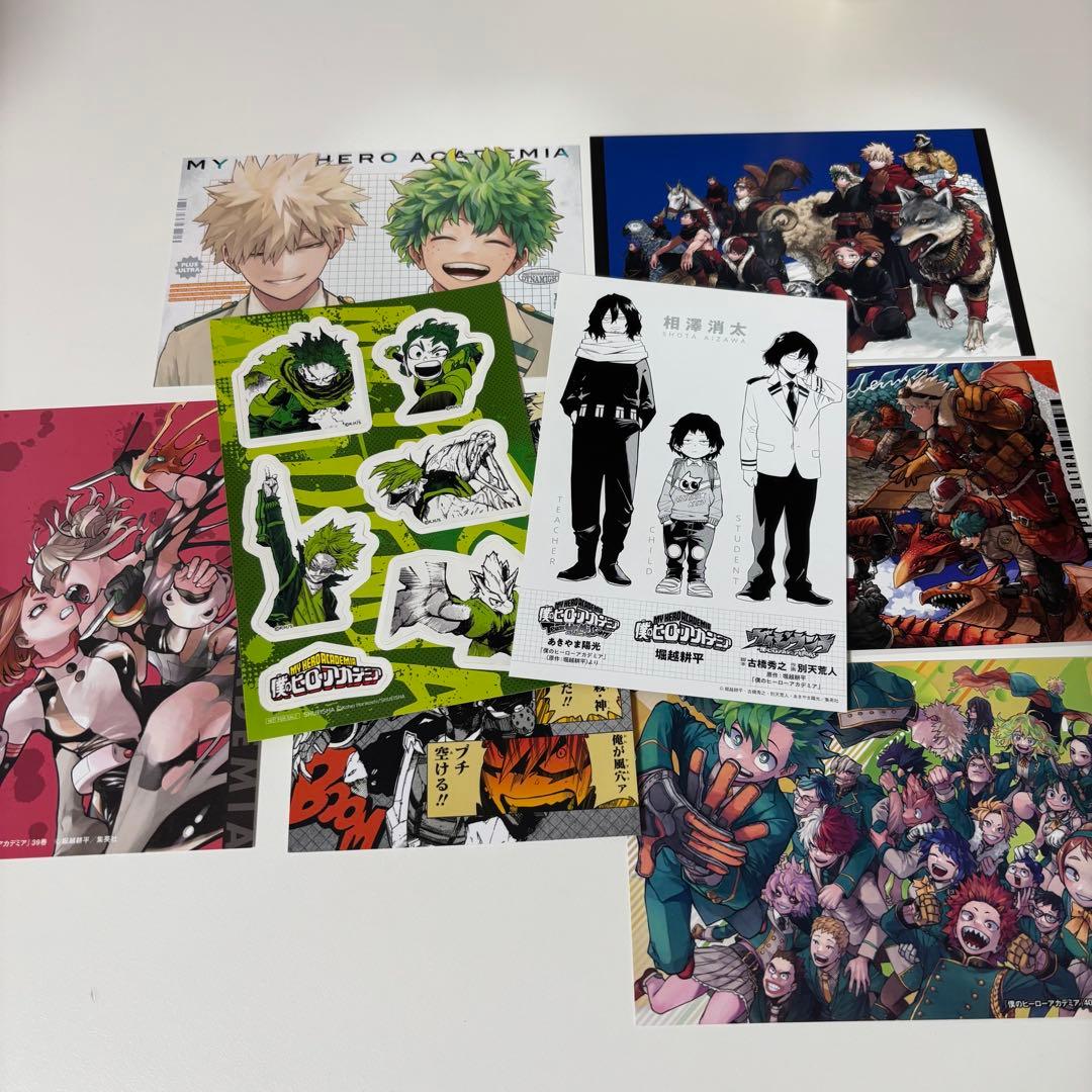美品】僕のヒーローアカデミア 全巻セット ポストカード7枚セット 最強