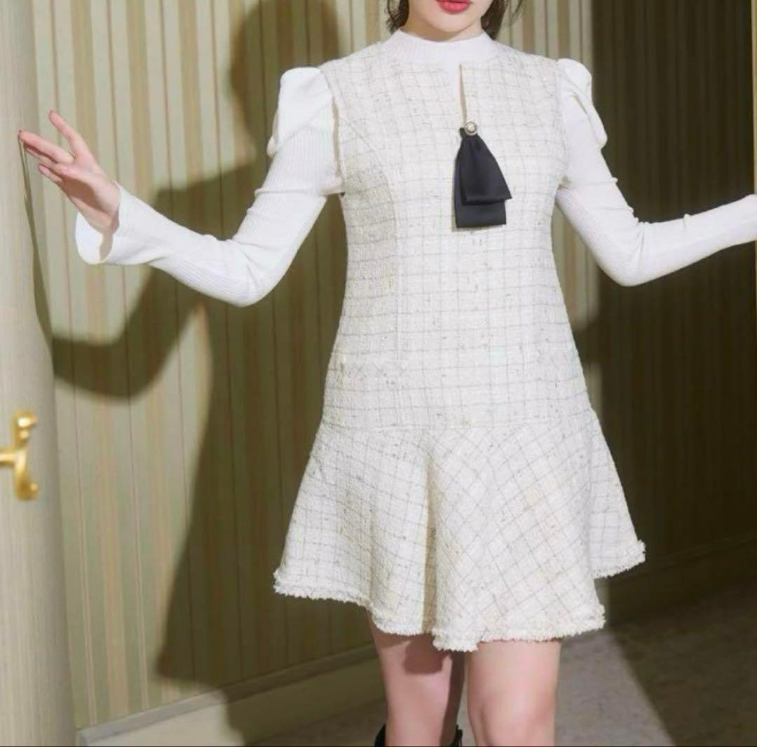 Herlipto Victoria Tweed Jumper Dress S - メルカリ