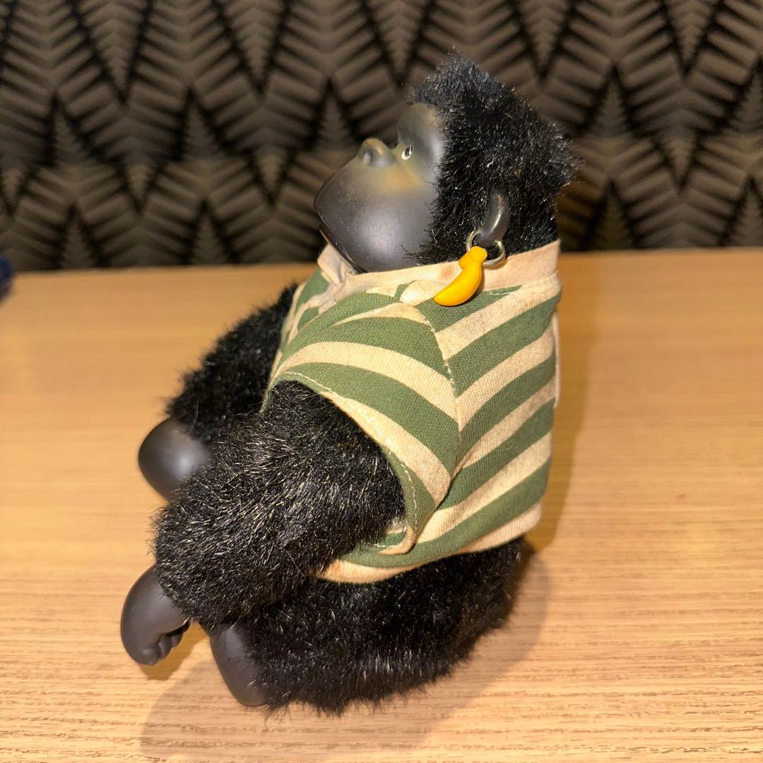 昭和レトロ 日本製 サンアロー社 ゴリラ＆バナナ ぬいぐるみ 1987年