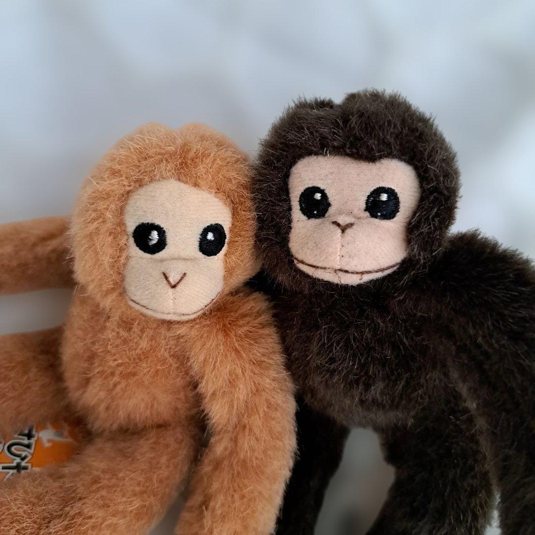 旭山動物園限定 サルのぬいぐるみ マグネット付き 動物園-お土産