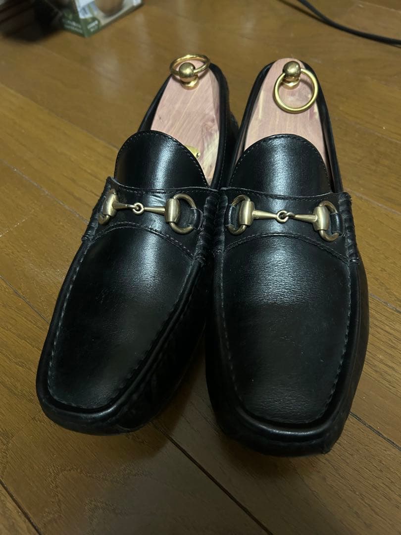 ☆GUCCI ☆ブラックレザー ☆ビットローファー☆ドライビングシューズ