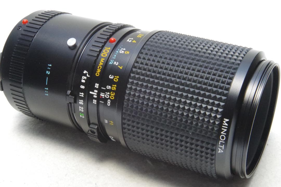 MINOLTA MD MACRO 100mm 1:4 接写リング 動確済 美品+