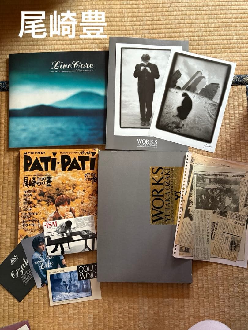 希少 尾崎豊 写真集 パンフレット ポストカード ポスター patipati