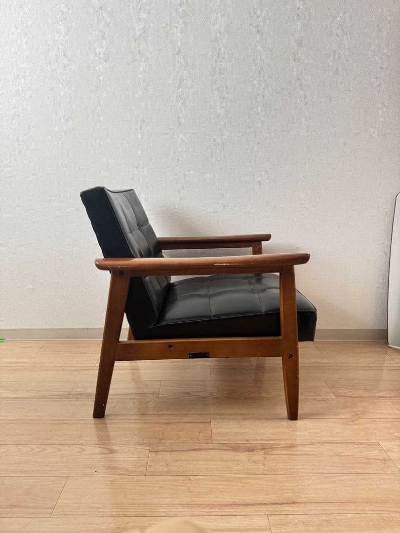 カリモク60 Kチェア 1シーター ブラック【梱包たのめる便発送】 - メルカリ