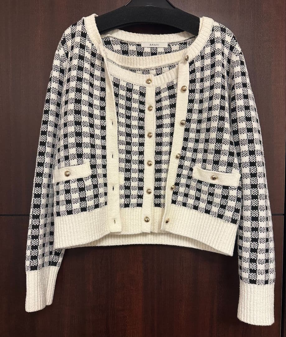 【極美品】 ANAYI　ニットカーディガン　２点セット ビックスラブスレット カーディガン | ANAYI/アナイ | 三越伊勢丹