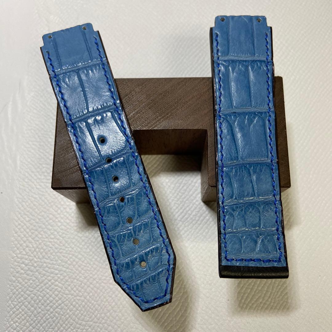 ✓【オーダー製作】ウブロ（HUBLOT）専用レザーストラップ - メルカリ
