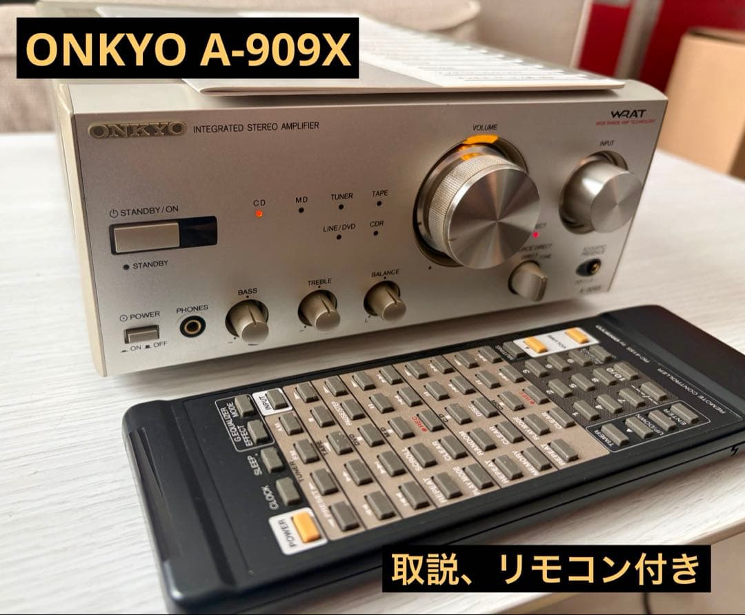 取説、リモコン付】ONKYO A-905X - メルカリ