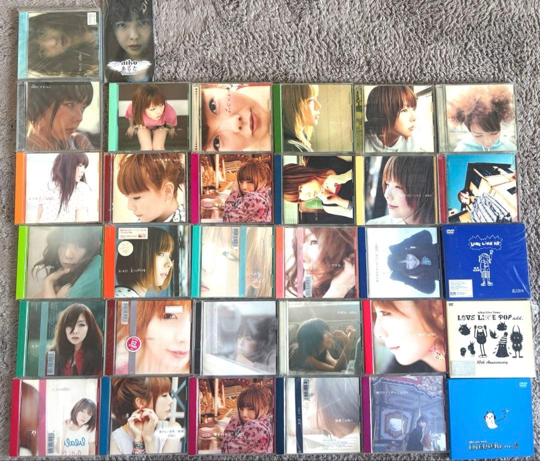 aiko シングル22枚・アルバム7枚・LiveDVD3枚セット　おまけ付 aiko シングル22枚・アルバム7枚・LiveDVD3枚セット おまけ付 AIKO