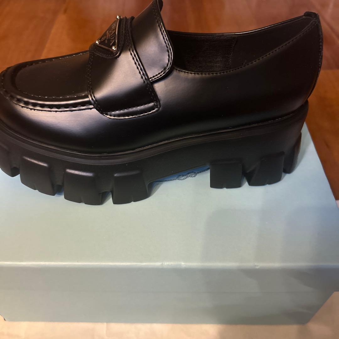 PRADA モノリス ローファー 37 23.5cm