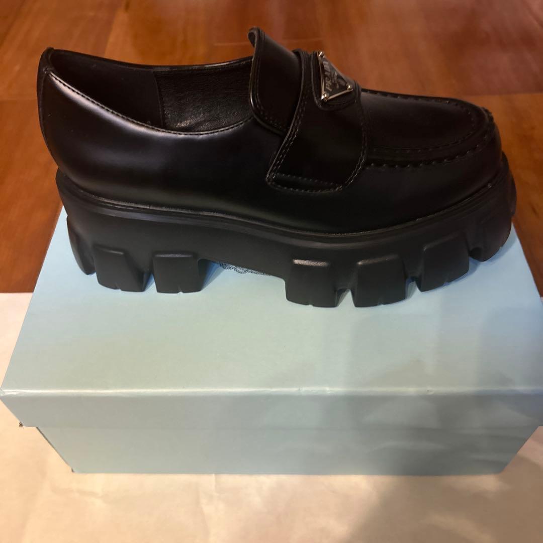 PRADA モノリス ローファー 37 23.5cm