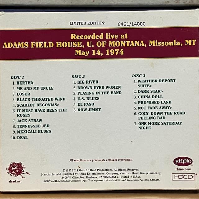 Grateful Dead - Dave's Picks Volume 9 - メルカリ