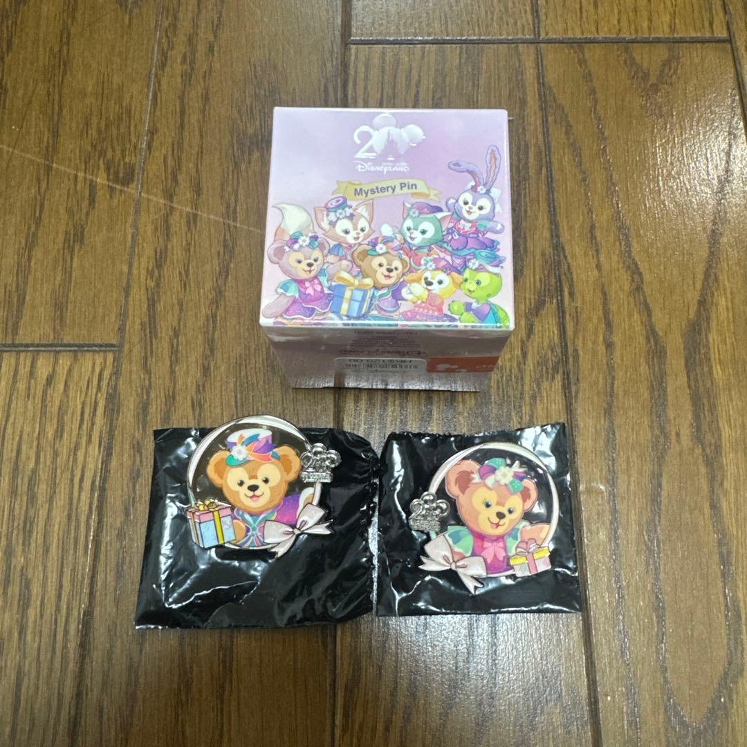 香港ディズニー 20周年 ピンバッジ ミステリーピン ダッフィー