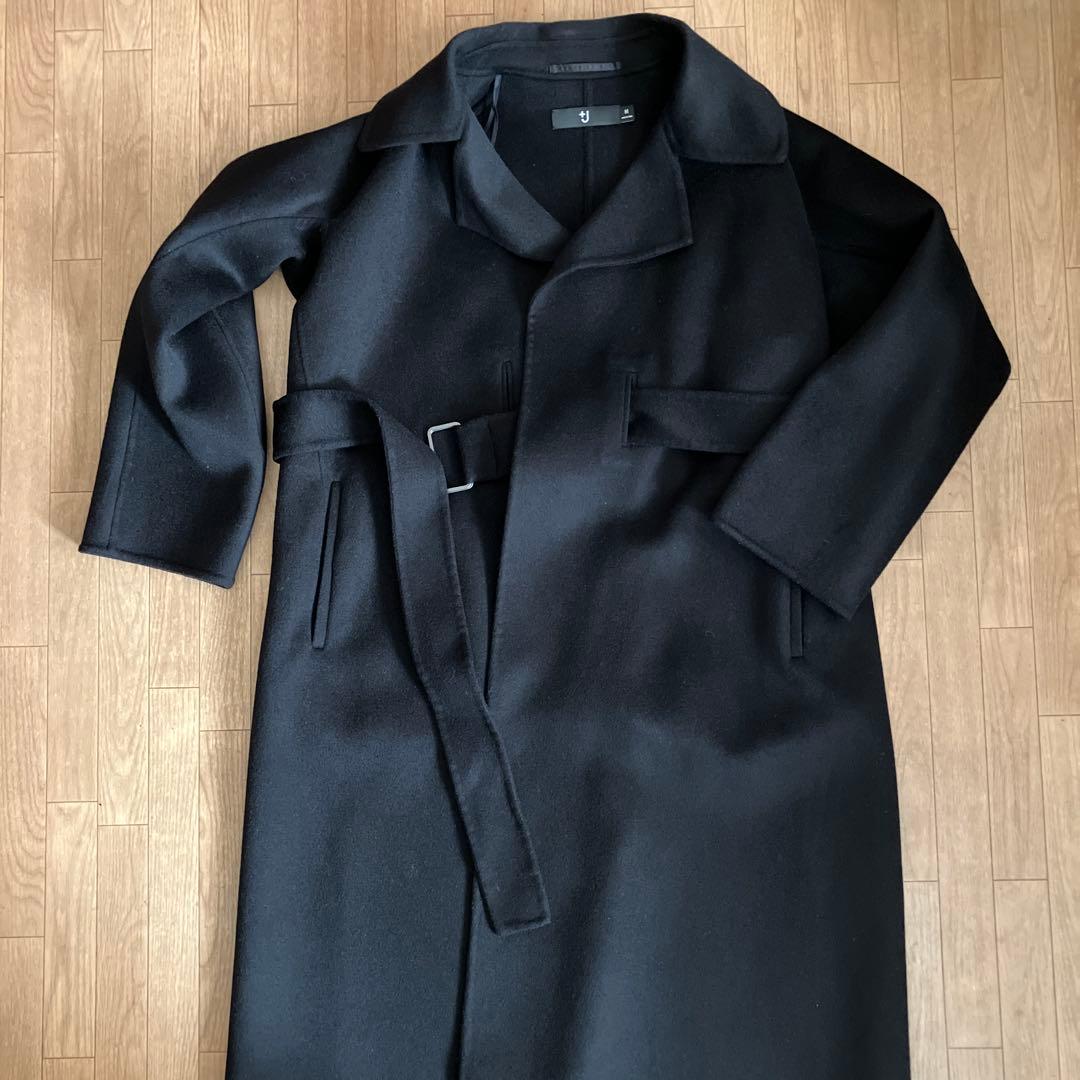 タイムセール】ユニクロ +J カシミアブレンドラップロングコート