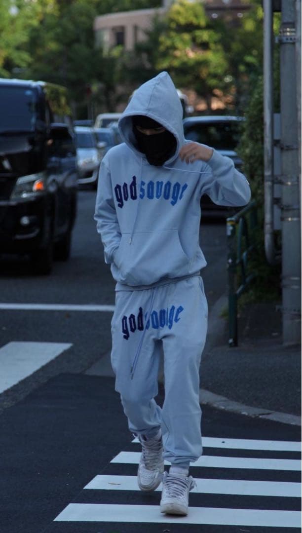 正規品 godsavage セットアップ ブルー - メルカリ