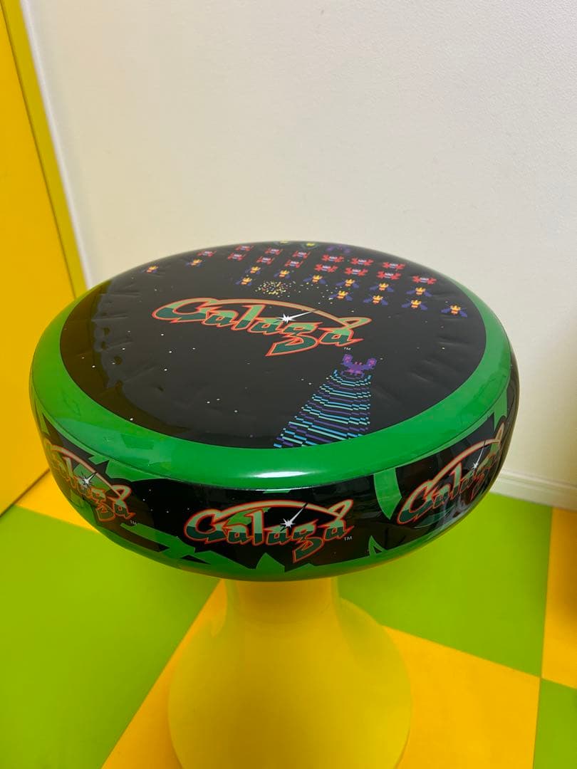 非売品　レトロゲーム　ギャラガの座面　椅子　チェア　ナムコ　ゲームセンター 非売品 レトロゲーム ギャラガの座面 椅子 チェア ナムコ ゲーム