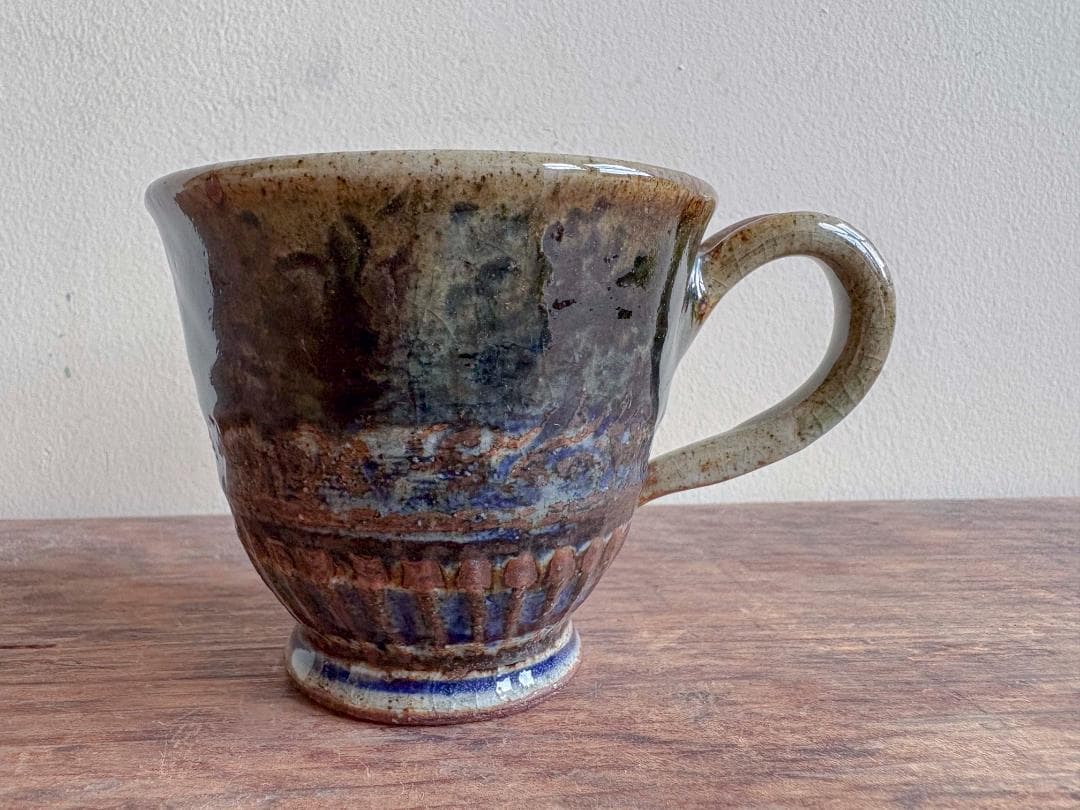 イムサエム　コーヒーカップ　線刻紋　大きいサイズ　使用品　美品 楽天市場】美濃焼 林英樹(鶴琳窯 かくりんがま) 作 二色線刻 カップ