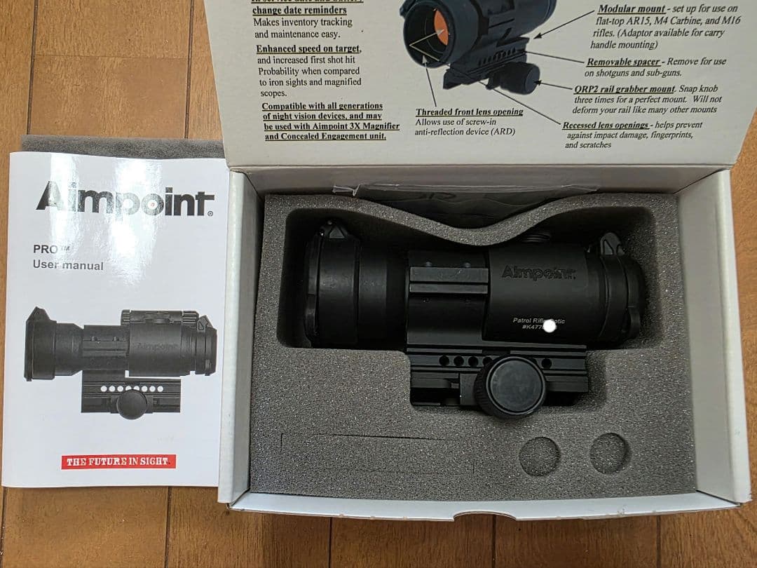 実物 Aimpoint PRO サバゲーの実物装備の通販サイト デザートカウボーイ / Aimpoint PRO