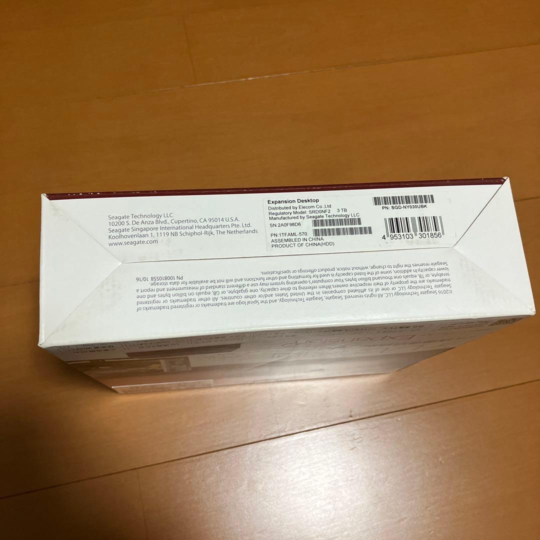 【新品】SEAGATE 3.0TB HDD SGD-NY030UBK ブラック