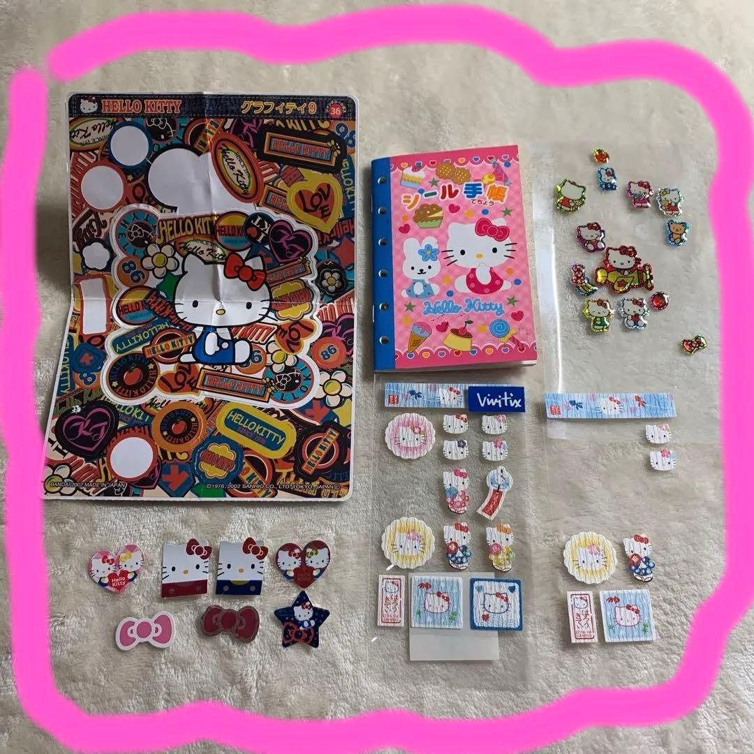 平成レトロキティちゃんシール キティシール帳 キティちゃんフレーク