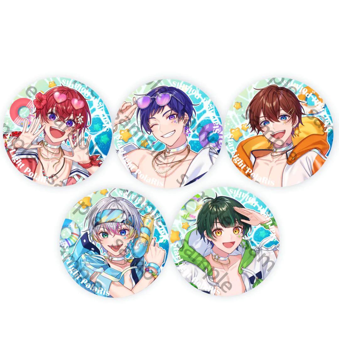 新品☆すたぽら【Relu】JUMP！JUMP！サマータイム！☆缶バッジ☆2