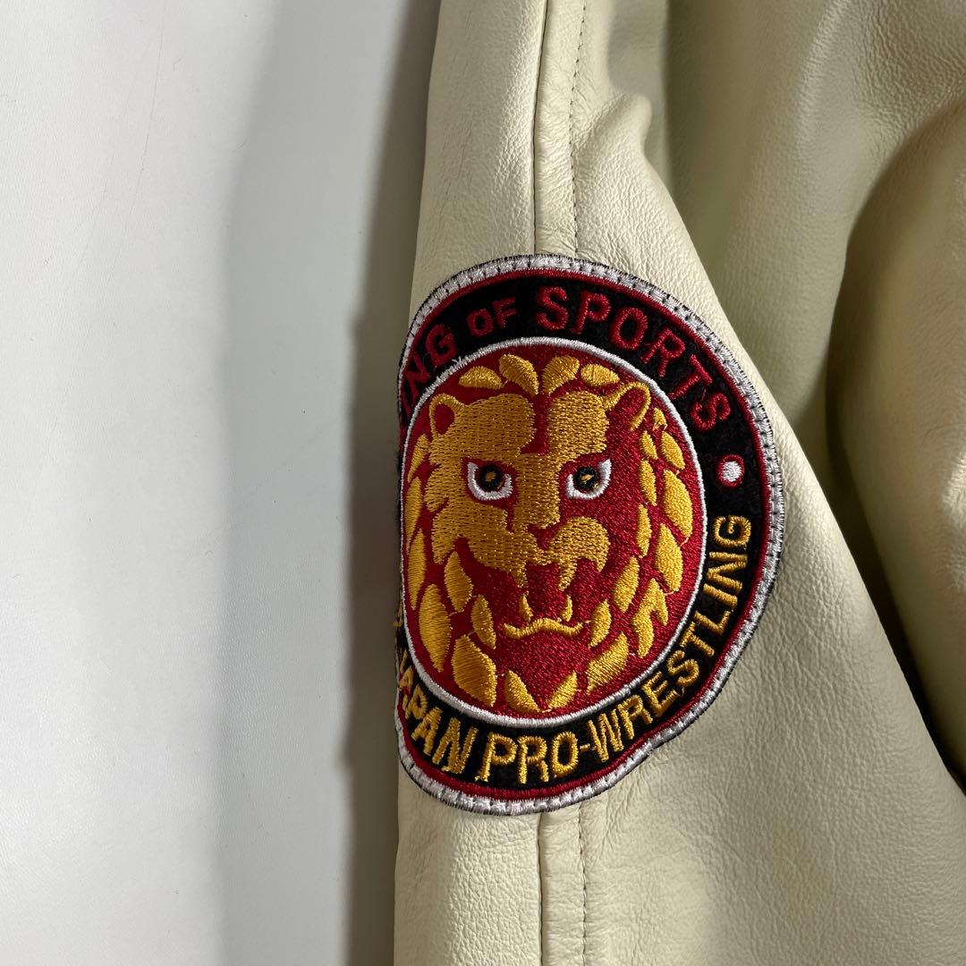 NJPW×SOUL スタジャン 新日本プロレス 別注モデル 袖革 - メルカリ