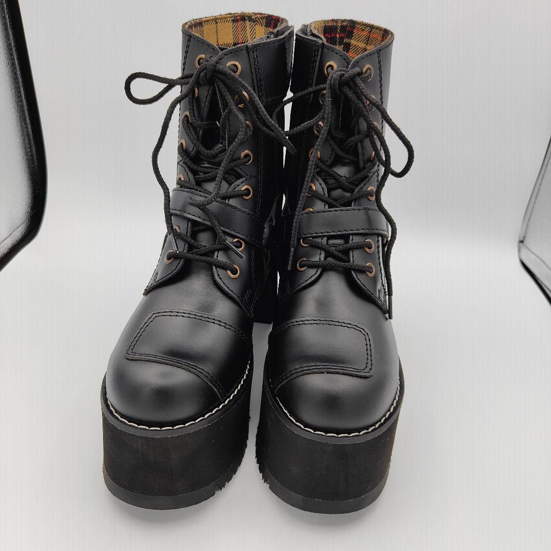 ワイルドウィング 超厚底 ブーツ 23.5cmバイクブーツ 厚底 超厚底