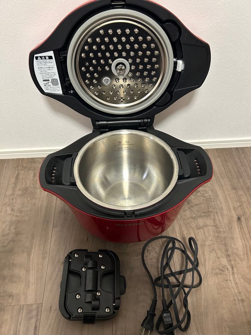 SHARP 電気圧力鍋 KN-HW24C-R 2.4L