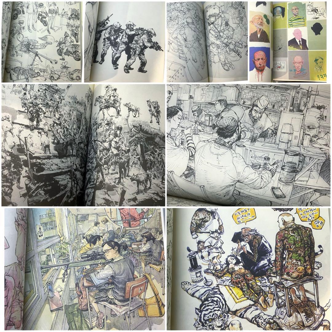 画集 キム・ジョンギ スケッチ コレクション イラスト集 【美品