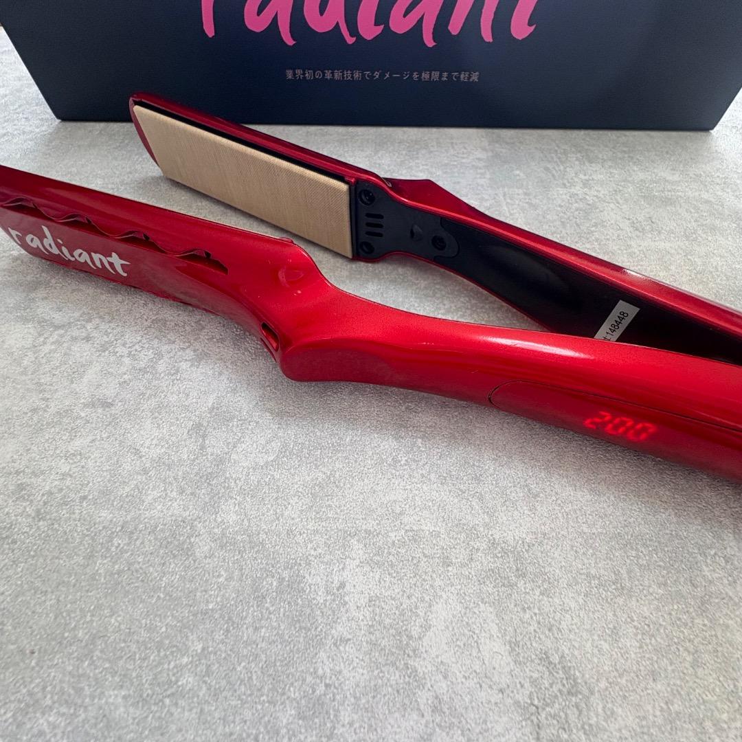 【美品】radiant プロフェッショナルヘアアイロン 28mm radiant（ラディアント） シルクプロアイロン 28mm radiant シリアル