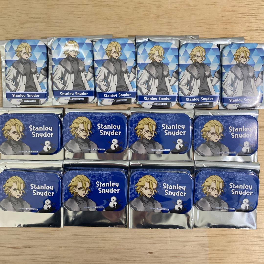 dr.stone 雪まつり 特典 スクエア缶バッジ スタンリー 14個 スタンリー② スクエア缶バッジ 特典 さっぽろ雪まつり Dr.STONE