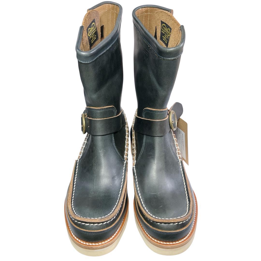 Varde77 クロムエクセル ハンドモカシン エンジニアブーツ 0 US7 紺