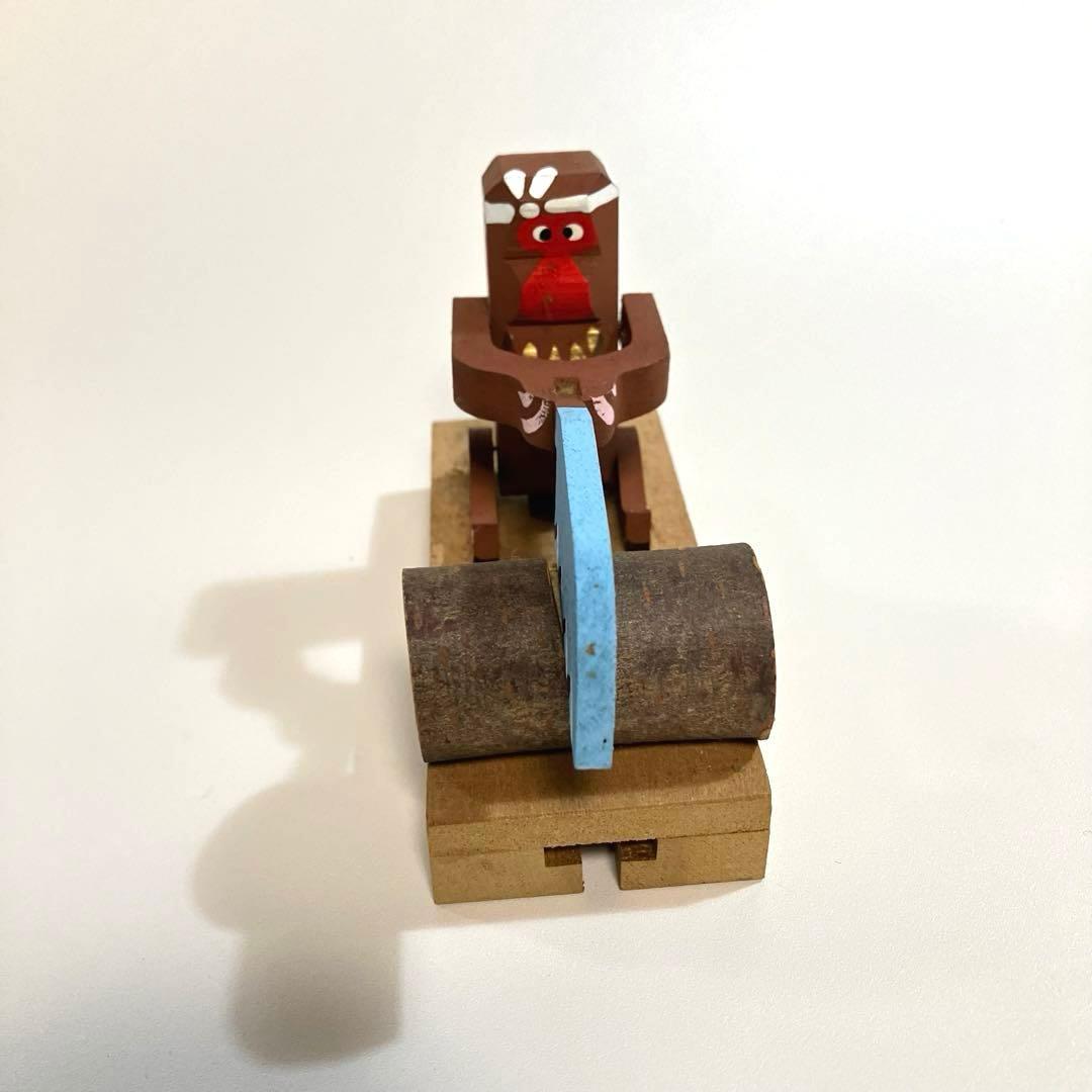 郷土玩具 長野 奈良井のからくり玩具 木挽き猿 中西康二 こけし 民芸