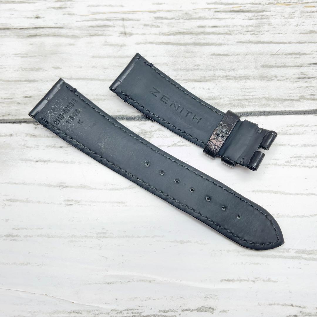 ゼニス ZENITH 純正 21mm レザー アリゲーターベルト エルプリメロ