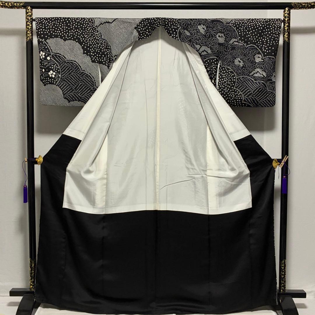 D167 訪問着 藤娘きぬたや 総絞り 花模様 正絹 着物袷 極美品 - メルカリ