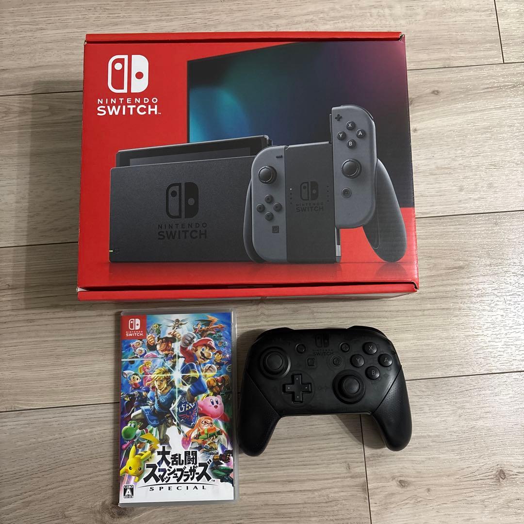 ヨ*シ様 任天堂スイッチ バッテリー強化版 スマブラ プロコン 付き 送料無料(宅配便)・即日出荷・新品・ギフト不可】Nintendo Switch Pro