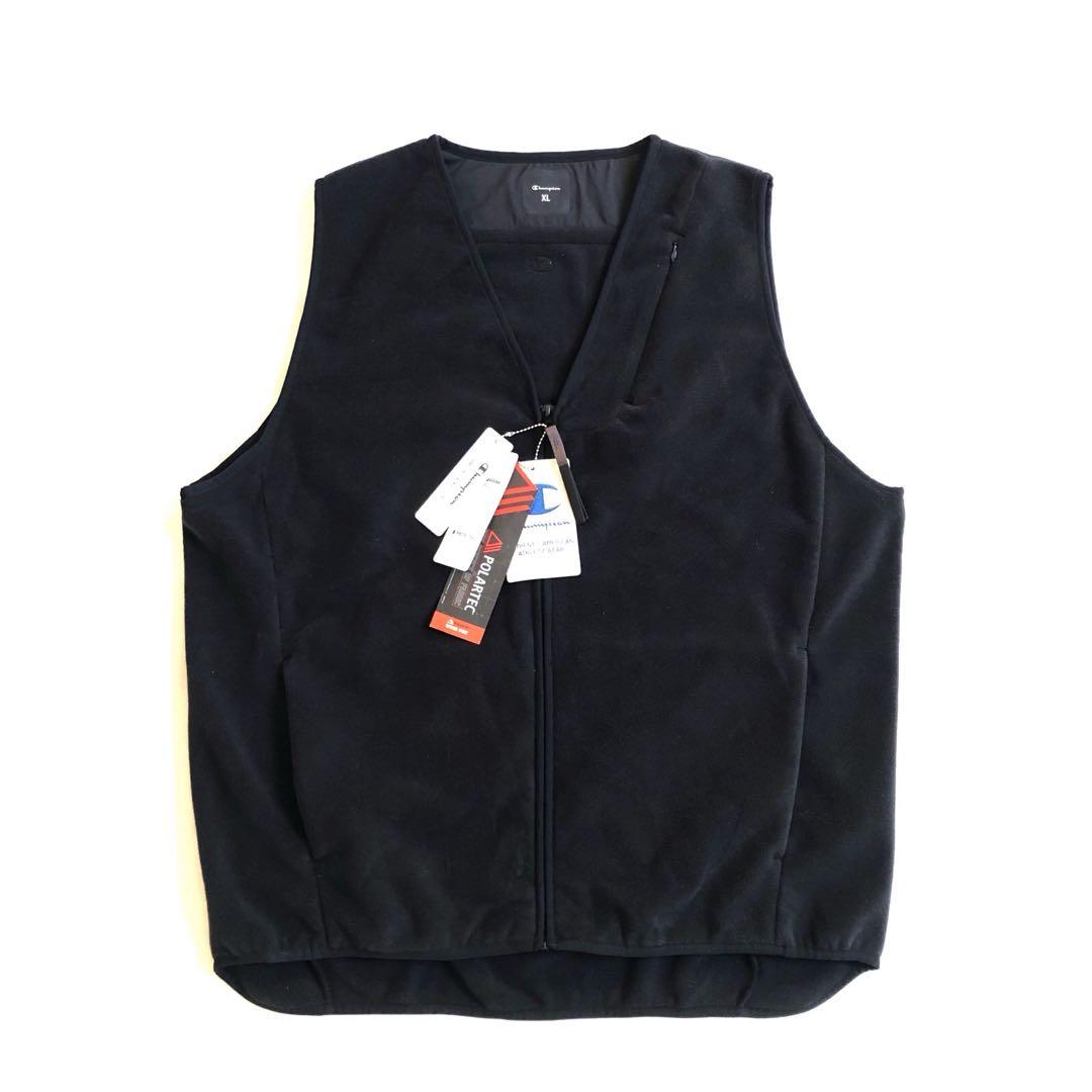 Champion BLACK EDITION フリース ベスト POLARTEC - メルカリ