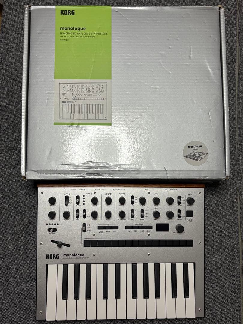 【本体美品】KORG monologue シルバー アナログシンセサイザー KORG（コルグ） monologue シルバー モノフォニック アナログ